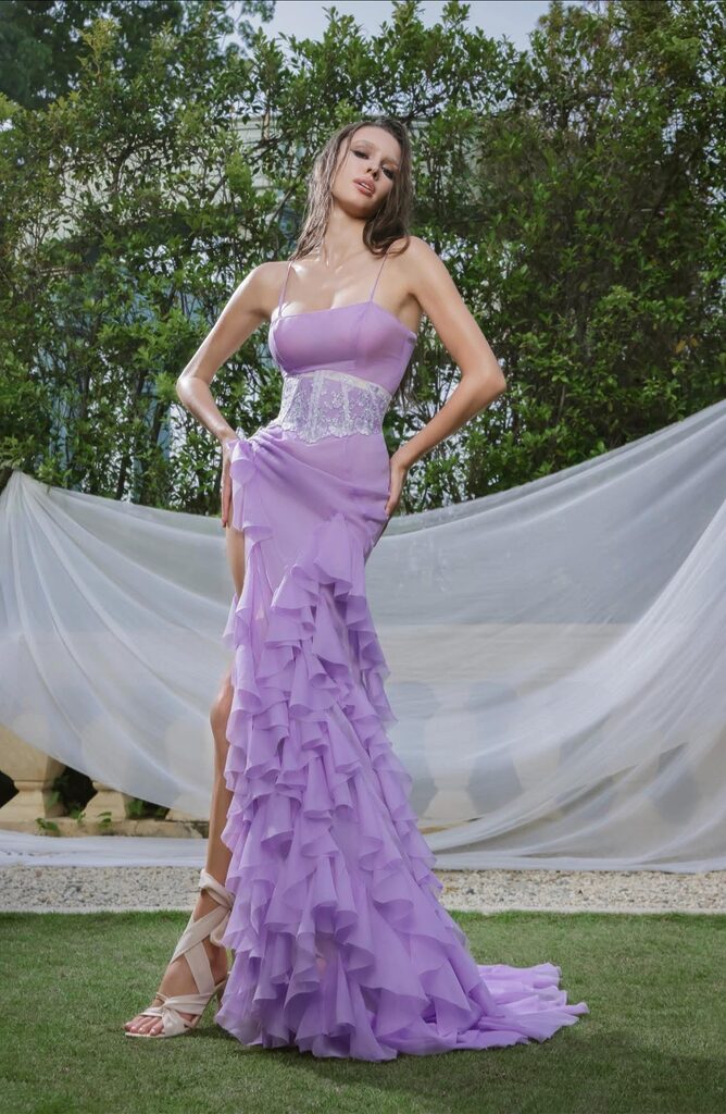 VELVET TOUCH VIOLET DRESS